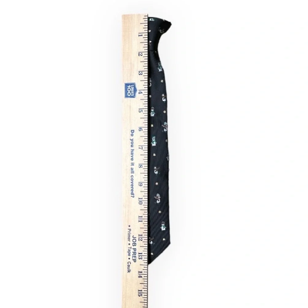 Chaps Christmas Penguin Clip on Tie